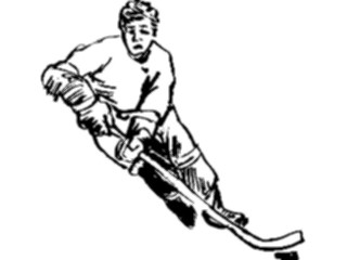 Sticker Custom Preview Image #122044 Sports Line Art Ice Hockey05