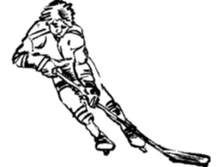 Sticker Custom Preview Image #122045 Sports Line Art Ice Hockey06