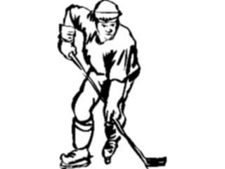 Sticker Custom Preview Image #122047 Sports Line Art Ice Hockey08