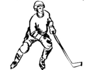 Sticker Custom Preview Image #122048 Sports Line Art Ice Hockey09