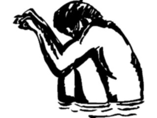 Sticker Custom Preview Image #122136 Sports Line Art Swimmer04