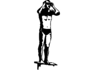 Sticker Custom Preview Image #122138 Sports Line Art Swimmer06