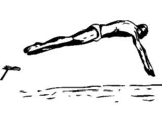 Sticker Custom Preview Image #122139 Sports Line Art Swimmer07