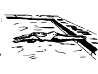 Sticker Custom Preview Image #122141 Sports Line Art Swimmer09