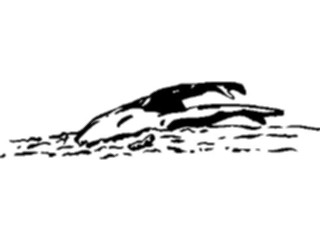 Sticker Custom Preview Image #122143 Sports Line Art Swimmer11