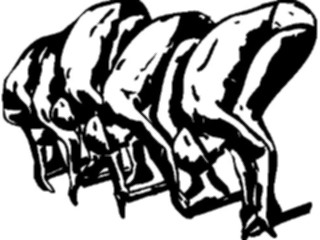 Sticker Custom Preview Image #122145 Sports Line Art Swimmers1