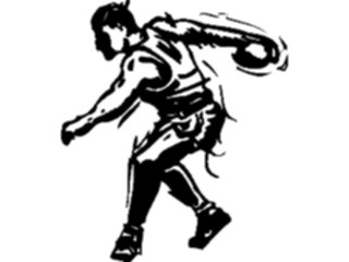 Sticker Custom Preview Image #122148 Sports Line Art T F Discus2