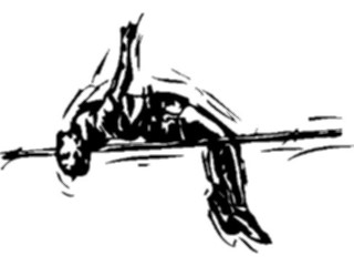 Sticker Custom Preview Image #122152 Sports Line Art T F High Jump3