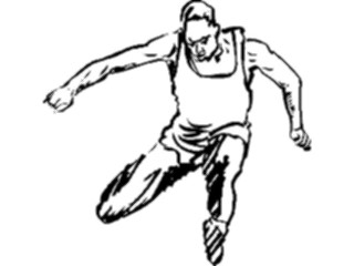 Sticker Custom Preview Image #122154 Sports Line Art T F Hurdles2