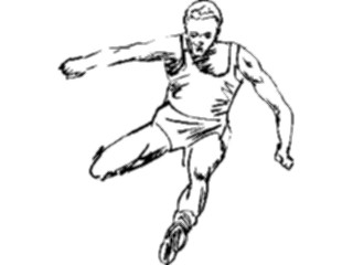 Sticker Custom Preview Image #122155 Sports Line Art T F Hurdles3