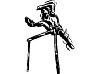 Sticker Custom Preview Image #122156 Sports Line Art T F Hurdles4