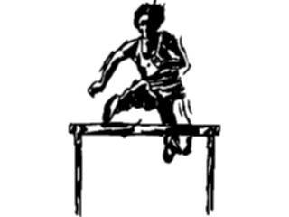 Sticker Custom Preview Image #122157 Sports Line Art T F Hurdles5