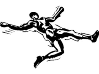 Sticker Custom Preview Image #122158 Sports Line Art T F Long Jump