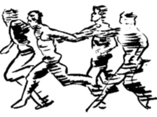 Sticker Custom Preview Image #122162 Sports Line Art T F Relay2