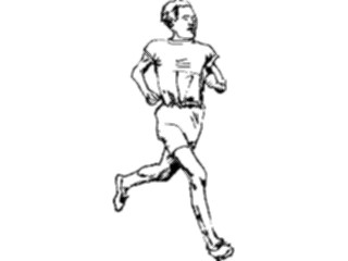 Sticker Custom Preview Image #122164 Sports Line Art T F Runner02