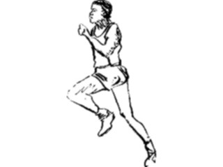 Sticker Custom Preview Image #122166 Sports Line Art T F Runner04