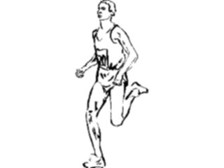 Sticker Custom Preview Image #122174 Sports Line Art T F Runner12