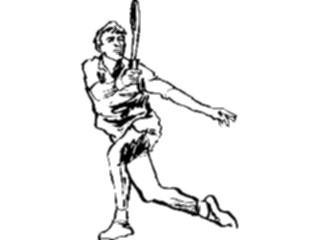 Sticker Custom Preview Image #122197 Sports Line Art Tennis08
