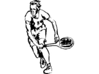 Sticker Custom Preview Image #122202 Sports Line Art Tennis13