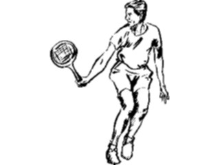 Sticker Custom Preview Image #122204 Sports Line Art Tennis15