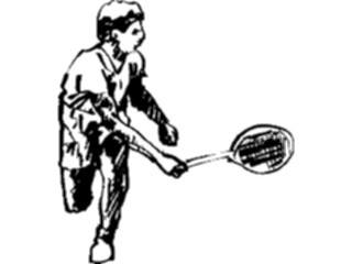 Sticker Custom Preview Image #122205 Sports Line Art Tennis16