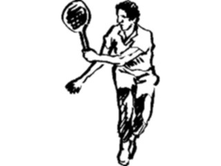 Sticker Custom Preview Image #122206 Sports Line Art Tennis17