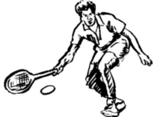 Sticker Custom Preview Image #122207 Sports Line Art Tennis18