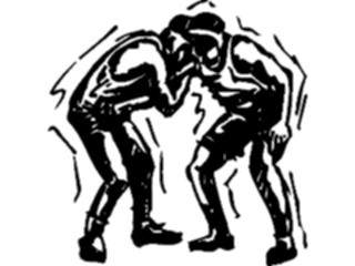 Sticker Custom Preview Image #122215 Sports Line Art Wrestling06