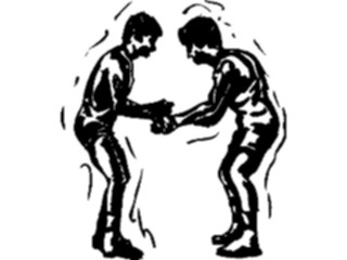 Sticker Custom Preview Image #122218 Sports Line Art Wrestling09