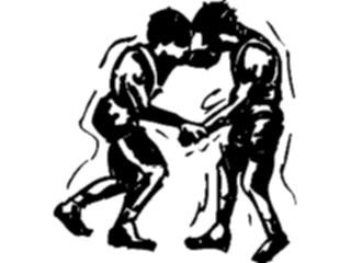 Sticker Custom Preview Image #122221 Sports Line Art Wrestling12