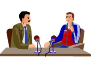 Sticker Custom Preview Image #122360 Sports Other Coach Talkingto Reporter