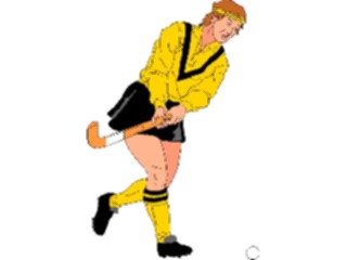 Sticker Custom Preview Image #122449 Sports Other Field Hockey Player01