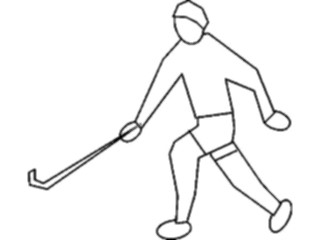 Sticker Custom Preview Image #122457 Sports Other Field Hockey Player09