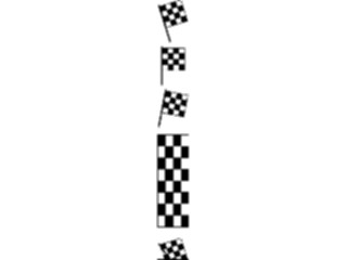 Sticker Custom Preview Image #122790 Sports Racing Checkered Flag Border