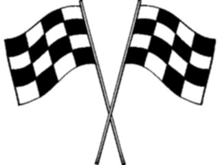 Sticker Custom Preview Image #122793 Sports Racing Checkered Flags1