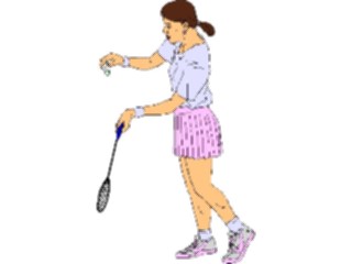 Sticker Custom Preview Image #122914 Sports Racquet Sports Badminton Player1