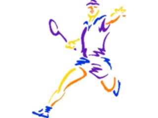 Sticker Custom Preview Image #122915 Sports Racquet Sports Badminton Player2