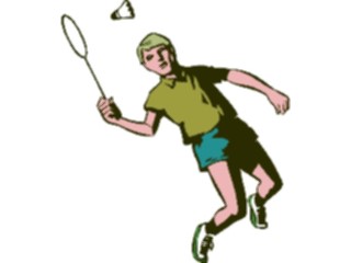 Sticker Custom Preview Image #122917 Sports Racquet Sports Badminton Player4