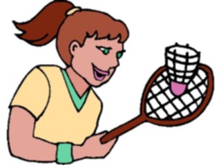 Sticker Custom Preview Image #122920 Sports Racquet Sports Badminton Player7