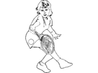 Sticker Custom Preview Image #123018 Sports Racquet Sports Tennis Player04