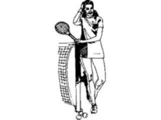 Sticker Custom Preview Image #123050 Sports Racquet Sports Tennis Player36