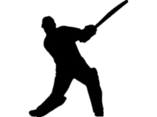 Sticker Custom Preview Image #123105 Sports Silhouettes Baseball Batter4