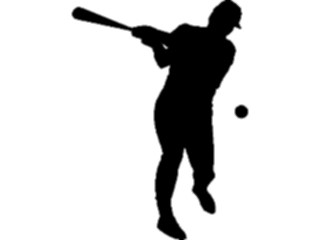 Sticker Custom Preview Image #123107 Sports Silhouettes Baseball Batter6