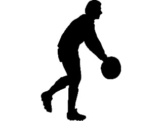 Sticker Custom Preview Image #123115 Sports Silhouettes Basketball Player04