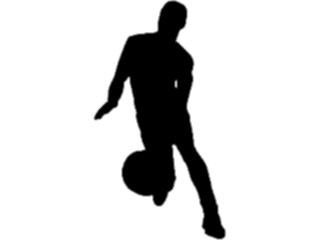 Sticker Custom Preview Image #123116 Sports Silhouettes Basketball Player05