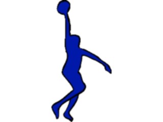 Sticker Custom Preview Image #123121 Sports Silhouettes Basketball Player10