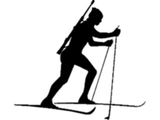 Sticker Custom Preview Image #123127 Sports Silhouettes Biathlon