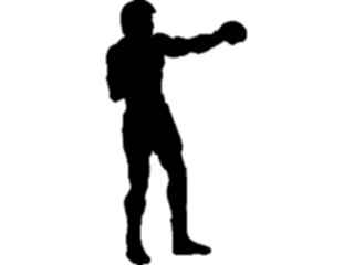 Sticker Custom Preview Image #123133 Sports Silhouettes Boxer01