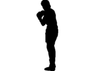 Sticker Custom Preview Image #123140 Sports Silhouettes Boxer08