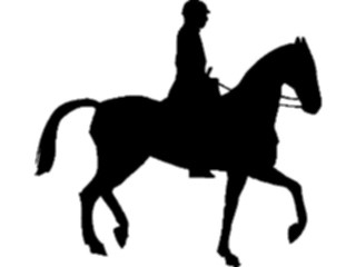 Sticker Custom Preview Image #123167 Sports Silhouettes Equestrian2